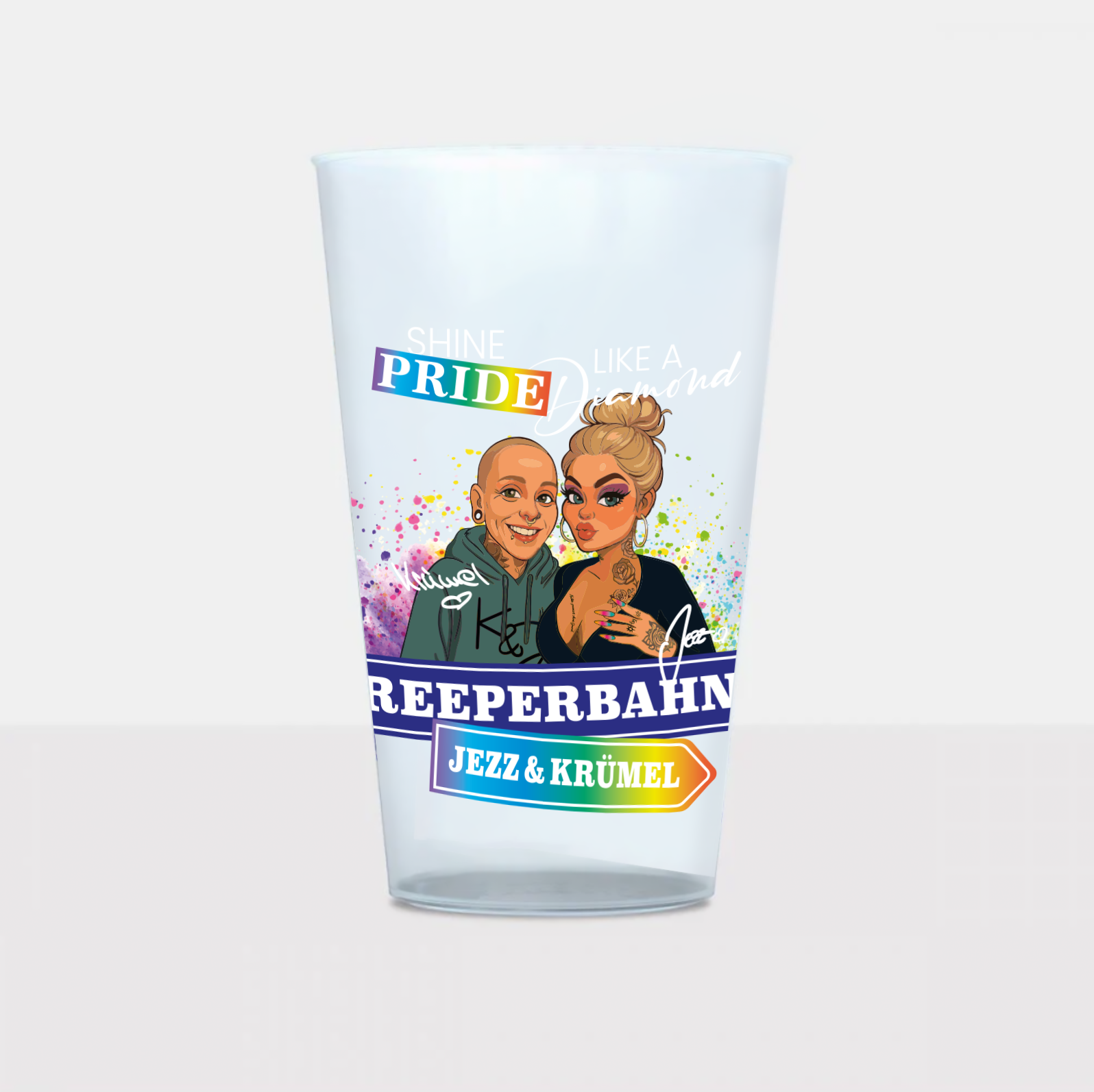 Jezz und Krümel Festivalbecher - Pride Edition