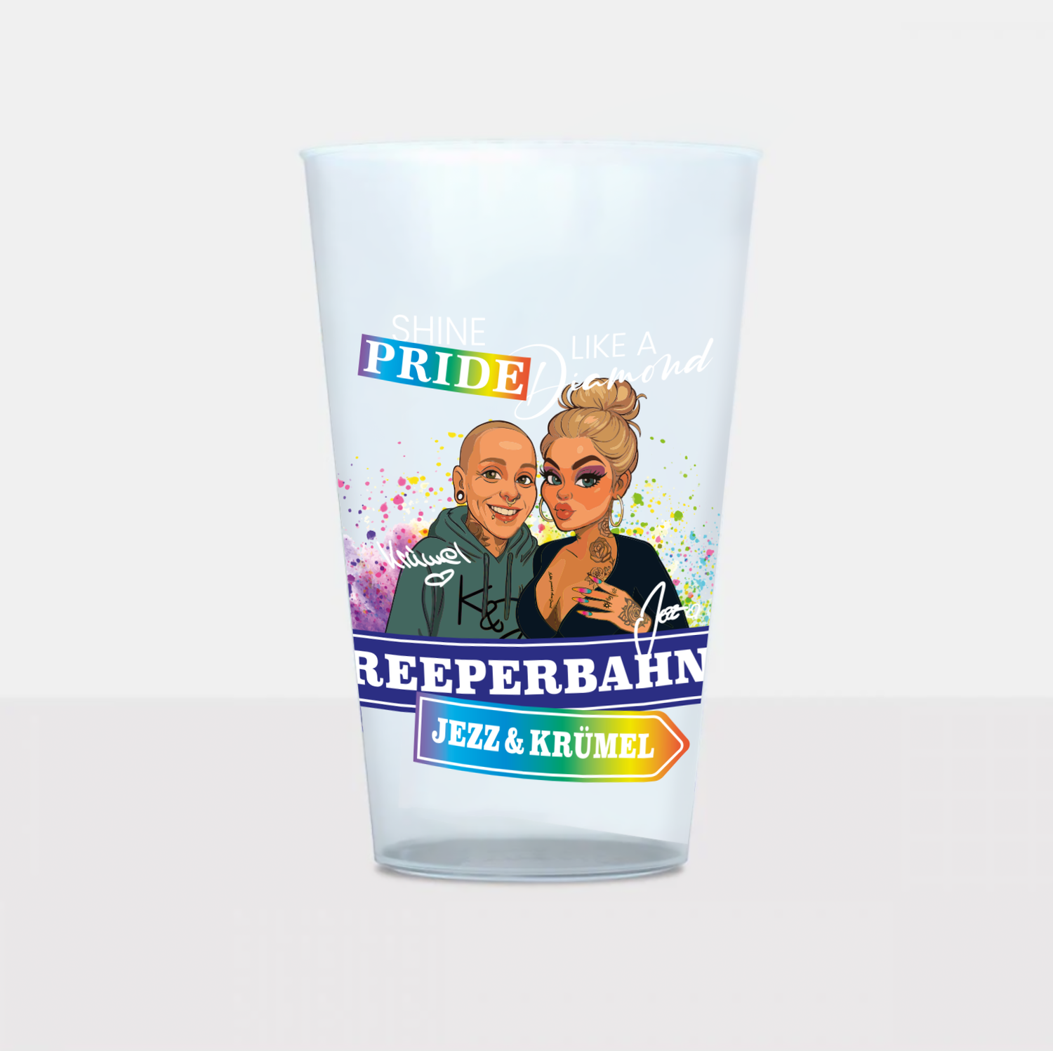 Jezz und Krümel Festivalbecher - Pride Edition