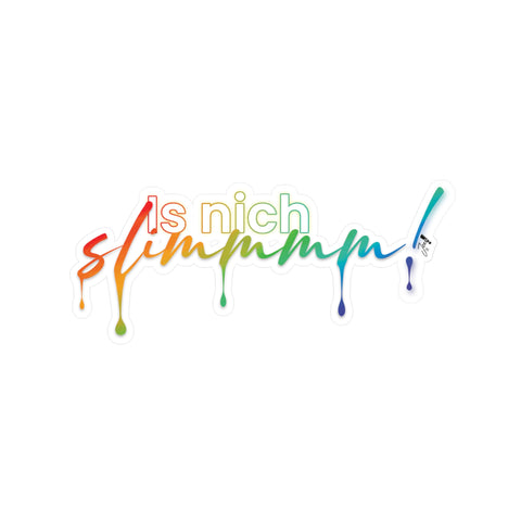 is nich slimm - Vinyl Die-Cut Stickers - Pride Edition