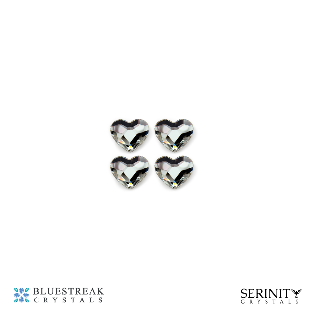 Heart Crystal - 10 mm - Pack of 4