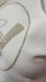 Unisex Hoodie - Jezz it! Glitter Beige