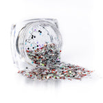 Glitter Silver Glam - Red