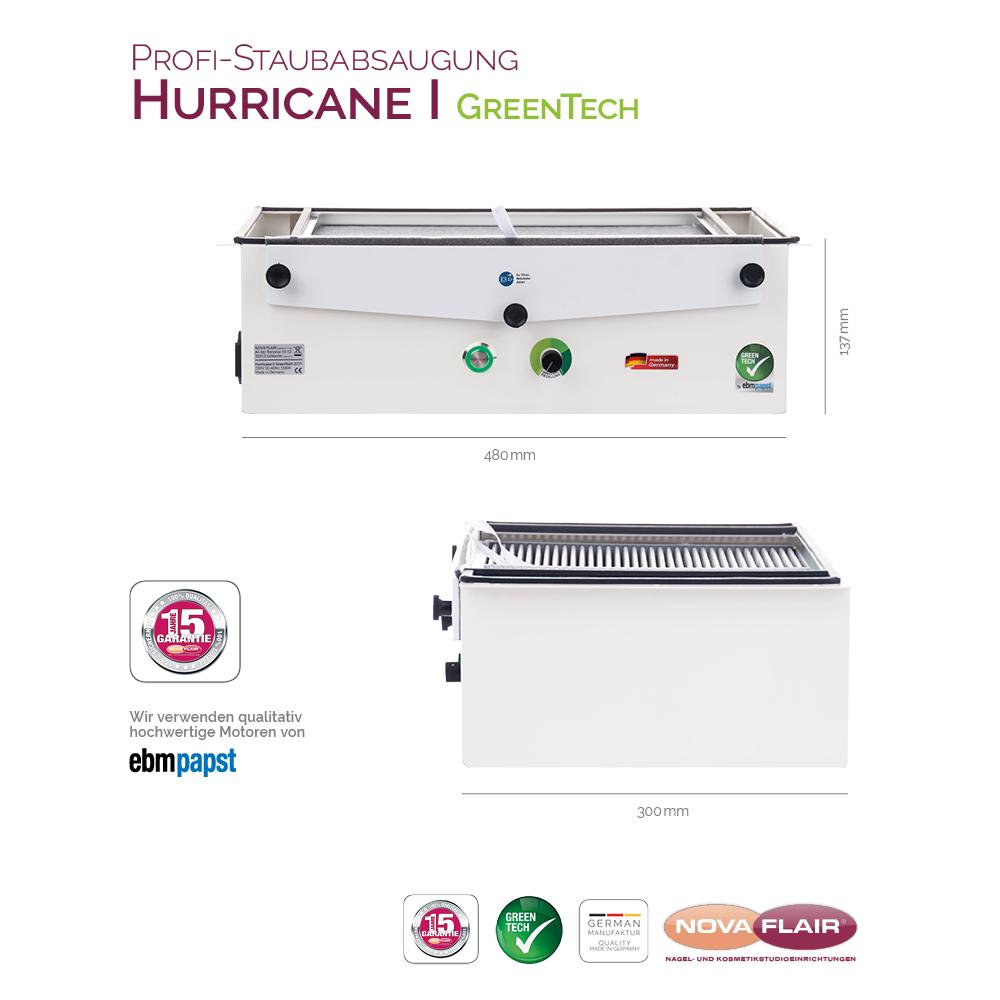 Hurricane I GreenTech - Staubabsaugung