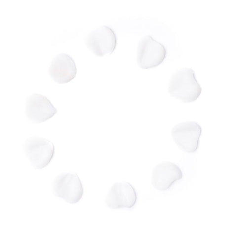 Glamsusie - Acryl Leaves White