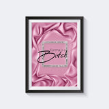 Karma is a Bitch – Poster / Leinwand
